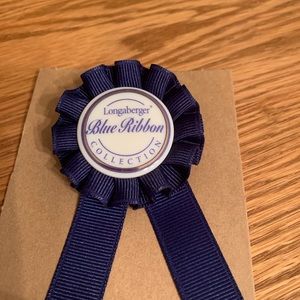 Longaberger Blue Ribbon Tie On